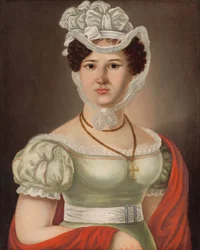 Porträt einer jungen Dame - p. Maléterová